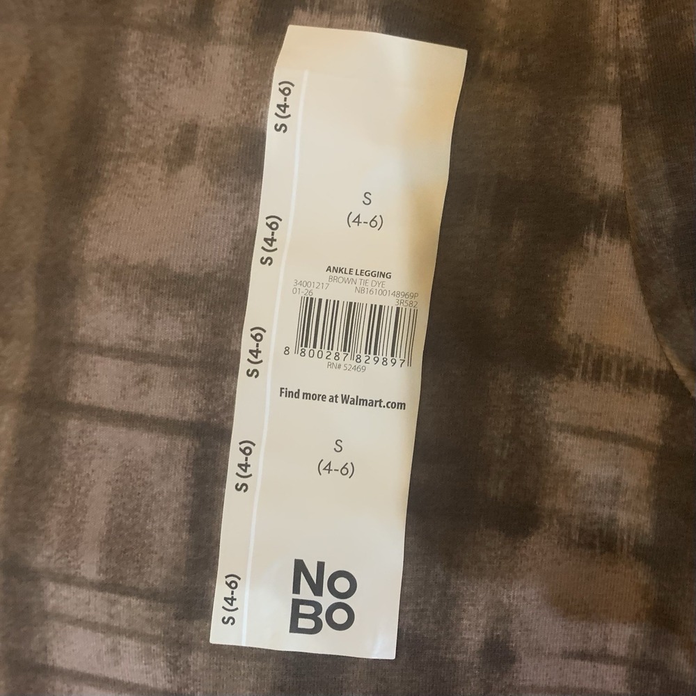 No Boundaries Juniors High Rise Ankle Leggings Small 4-6 New with Tags Brown - Picture 5 of 5